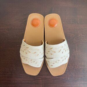 New! Chloe Woody Embroidered Sandals